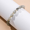 Natural Labradorite Beaded Bracelets for Women G-P563-07P-05-1