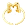 Rack Plating Brass Open Cuff Rings RJEW-S394-01G-M-3