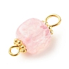 Natural Agate Connector Charms PALLOY-JF01587-01-5