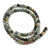 Natural Indian Agate Gemstone Bead Strands G-R201-4mm-5