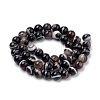Natural Striped Agate/Banded Agate Beads Strands G-S259-04A-10mm-2
