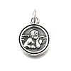 925 Sterling Silver Thinking Angel Charms STER-G046-05AS-1