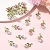 20Pc 5 Colors Alloy Enamel Pendants ENAM-FS0004-07-5