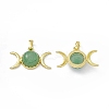 Natural Green Aventurine Pendants G-H283-02F-2