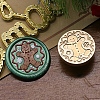 Christmas Series Wax Seal Brass Stamp Head AJEW-M037-01G-21-1