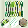 8 Skeins 8 Colors 6-Ply Polyester Embroidery Floss OCOR-CY0002-09C-6