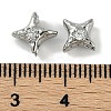 Brass Micro Pave Cubic Zirconia Beads KK-P283-21P-3