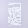 Plastic Reusable Drawing Painting Stencils Templates DIY-G027-G17-2