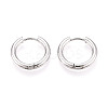 304 Stainless Steel Hoop Earrings EJEW-T048-24A-P-1