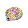 Ion Plating(IP) 304 Stainless Steel Pendants STAS-L268-031MC-3