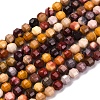 Natural Mookaite Beads Strands G-A260-A29-01-5