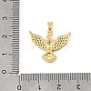 Brass & Rhinestone Pendants RB-CBA4B36-03G-3