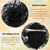 Gauze Feather Flower Hair Bands for Women OHAR-WH20002-05-6