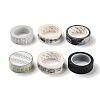 6 Rolls 6 Style DIY Scrapbook Decorative Adhesive Tapes DIY-SZ0004-03-1