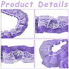 2 Yards Double Layers Polyester Lace Trim OCOR-GF0003-31B-4