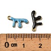 304 Stainless Steel Enamel Charms STAS-P405-01I-G-3