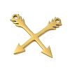 PVD Vacuum Plating 201 Stainless Steel Pendants STAS-E217-33G-1