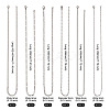 Beadthoven 30Pcs 6 Style 304 Stainless Steel Chains Necklace STAS-BT0001-13-4