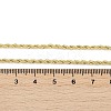 Brass Twist Rope Chains Necklace for Women NJEW-P265-15G-4