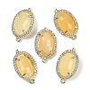 Natural Topaz Jade Faceted Oval Links G-B126-07G-11-1