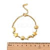 304 Stainless Steel Link Bracelets for Women Ion Plating(IP) BJEW-A052-01G-3