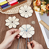 3Pcs 3 Styles Wood 7 Friendship Bracelet Display Stands ODIS-PH0001-89-3