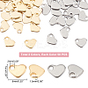 100Pcs 2 Colors 304 Stainless Steel Charms STAS-UN0032-96-5