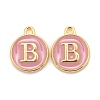 Golden Plated Alloy Enamel Charms ENAM-S118-07B-1