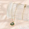 304 Stainless Steel Micro Pave Cubic Zirconia constellation Pendant Necklaces NJEW-R021-01G-04-3