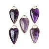 Natural Amethyst Pendants G-G193-02G-04-1