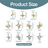18Pcs 9 Style Brass Micro Pave Clear Cubic Zirconia Pendants KK-TA0001-10-3