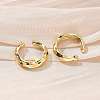 Rack Plating Brass Chunky Cuff Earrings for Women EJEW-G288-14G-1