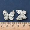 Brass Micro Pave Cubic Zirconia Beads KK-S336-14S-C-3