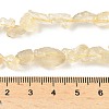 Raw Rough Natural Lemon Quartz(Heated) Beads Strands G-M453-C01-5