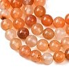 Natural Carnelian Beads Strands G-N0006-8mm-17-8
