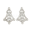 Tarnish Resistant 304 Stainless Steel Hollow Flower Chandelier Component Links STAS-R083-25-1
