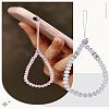 3Pcs 3 Colors Glass & Rhinestone Beaded Phone Hand Strap Chains AJEW-LP0001-15-1