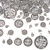 134Pcs 5 Styles Tibetan Style Alloy Pendants FIND-FH0016-63-1