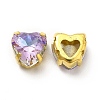 Heart Shaped Sew on Rhinestone GLAA-C024-17A-2