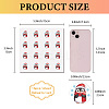 8Pcs Plastic Waterproof Self-Adhesive Picture Stickers DIY-WH0428-169-2