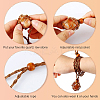 4Pcs 2 Colors Braided Wax Rope Cord Macrame Pouch Necklace Making NJEW-CJ0001-02-4