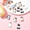 14Pcs 5 Styles Alloy Enamel Pendants ENAM-FS0001-95-8