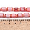 Handmade Millefiori Glass Oval Bead Strands LK-Z001-01B-07-3