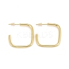 Rack Plating Brass Square Shape Stud Earrings EJEW-C014-03G-1