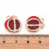 Fruit Alloy Enamel Pendants ENAM-T022-32G-3