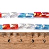 Electroplate Glass Beads Strands EGLA-D300-05-17-4