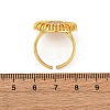 Brass Micro Pave Cubic Zirconia Cuff Rings RJEW-D323-03G-5