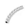 304 Stainless Steel Curved Tube Beads STAS-M071-03F-P-3