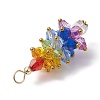 Chakra Theme Acrylic Pendants PALLOY-JF03055-4