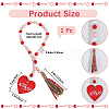 Wooden Beads Pendant Decorations AJEW-WH20020-109A-2